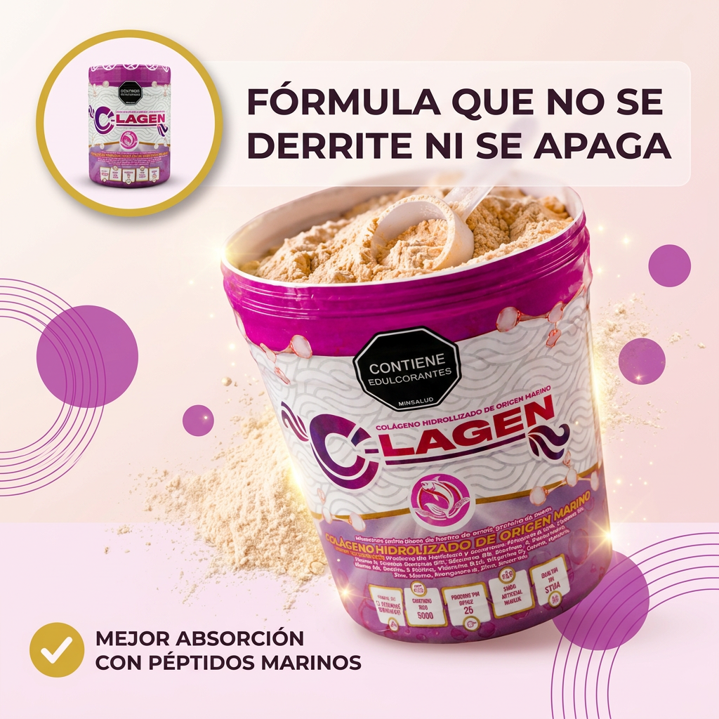 colágeno hidrolizado marino, proteína de suero, citrato de magnesio,