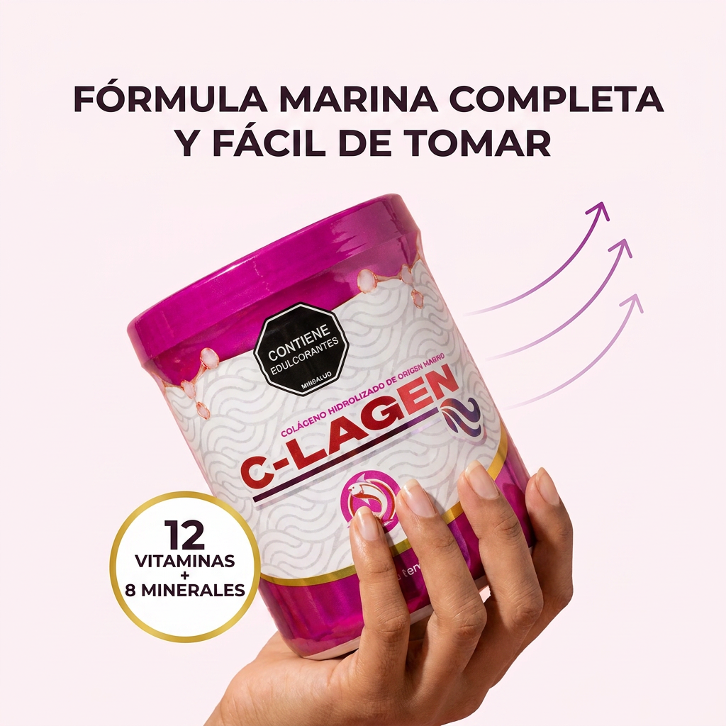 colágeno hidrolizado marino, proteína de suero, citrato de magnesio,